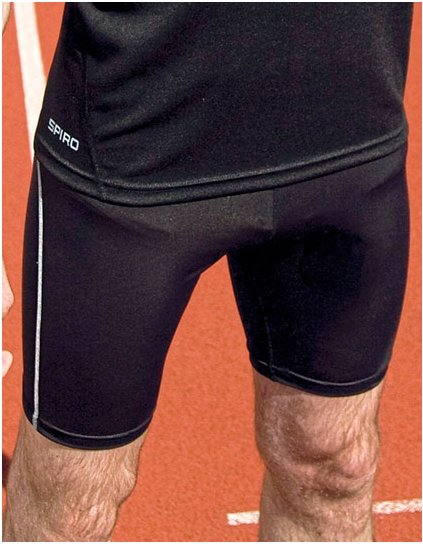 Pánské šortky Bodyfit Base Layer (Barva Black, Velikost XS/S)