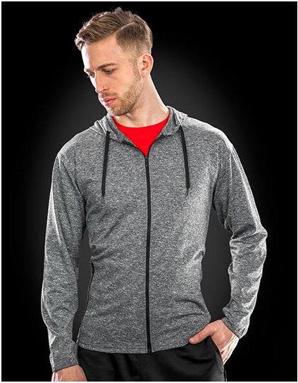 Pánské tričko s kapucí (Barva Marl Grey, Velikost 3XL)