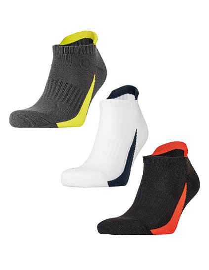 Sportovní ponožky do tenisek (balení 3 párů) (Barva White, Velikost S/M)