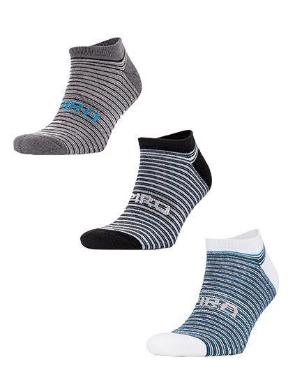 3-balení ponožek Coolmax Mixed Stripe (Barva White, Velikost S/M)
