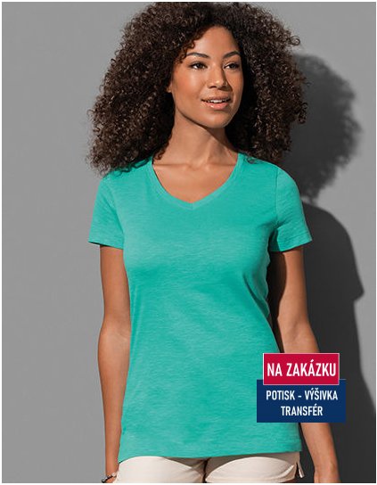 Sharon Slub V-Neck for women  G_S9510