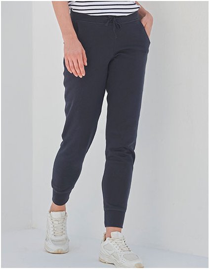 Dámské  štíhlý jogger s manžetou (Barva Black, Velikost XS)