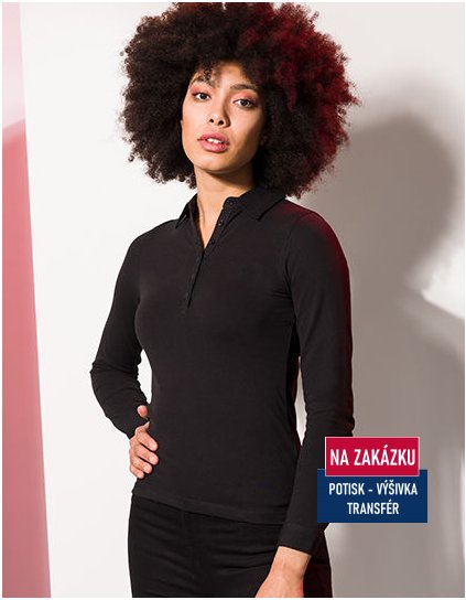 Women`s Long Sleeved Stretch Polo  G_SF44