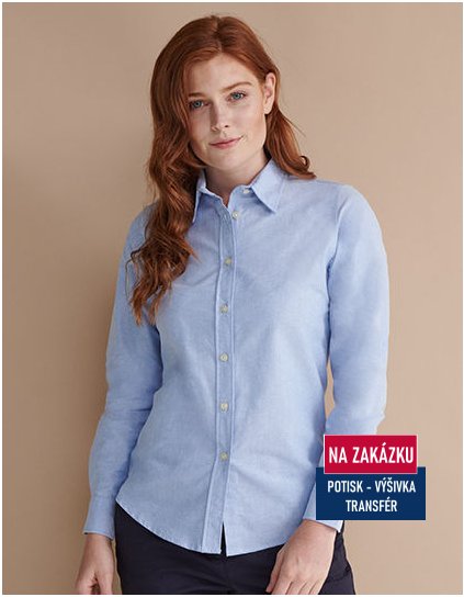 Ladies` Classic Long Sleeved Oxford Shirt  G_W511