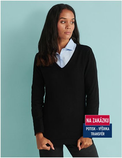 Ladies` Lightweight V Neck Jumper  G_W721