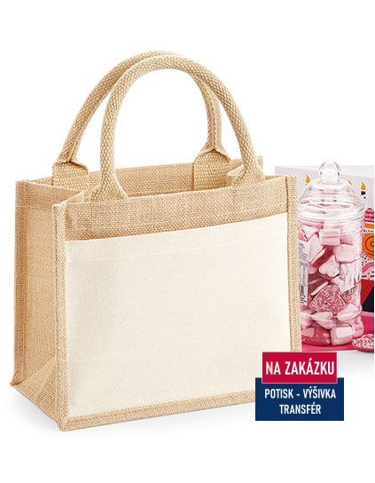 Cotton Pocket Jute Gift Bag  G_WM425