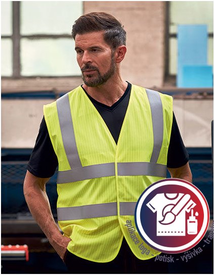 Hi-Vis Anti-Static Flame Retardant Waistcoat  G_YK1000