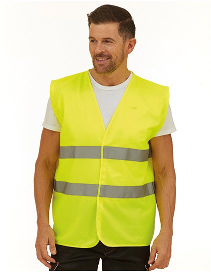 Hi-Vis 2pásmová vesta a (Barva Hi-Vis Yellow, Velikost M)