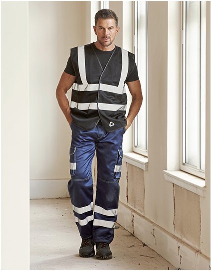 Hi-Vis Top Cool Recycled Otevřená síťovaná vesta a (Barva Hi-Vis Yellow, Velikost M)