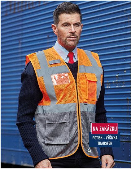 Hi Vis Top Cool Open Mesh Executive Waistcoat  G_YK820