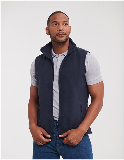 Pánská outdoorová fleecová vesta a (Barva Black, Velikost XS)