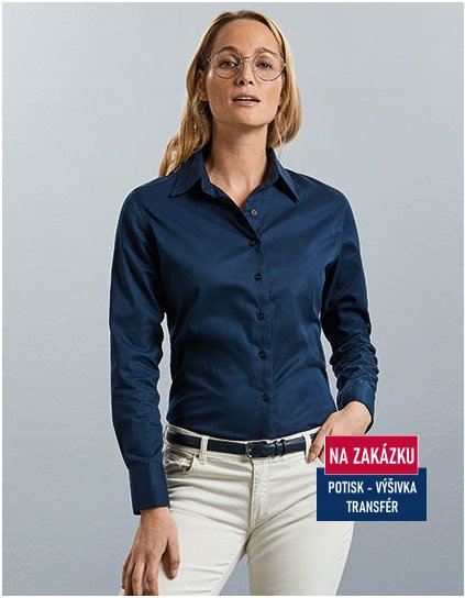 Ladies` Long Sleeve Classic Twill Shirt  G_Z916F