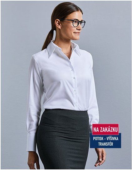 Ladies` Long Sleeve Tailored Ultimate Non-Iron Shirt  G_Z956F