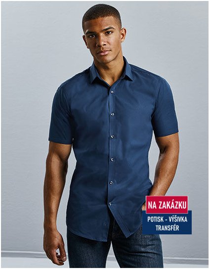 Men`s Short Sleeve Fitted Ultimate Stretch Shirt  G_Z961