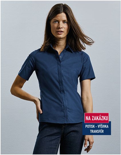 Ladies` Short Sleeve Fitted Ultimate Stretch Shirt  G_Z961F