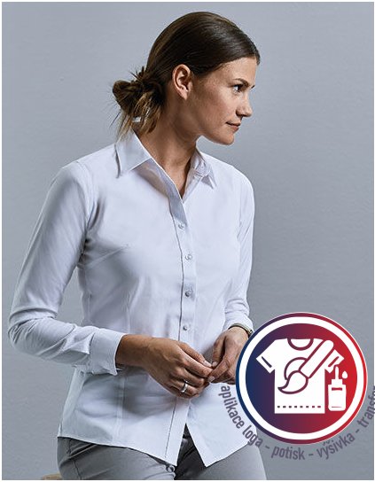 Ladies` Long Sleeve Tailored Coolmax® Shirt  G_Z972F