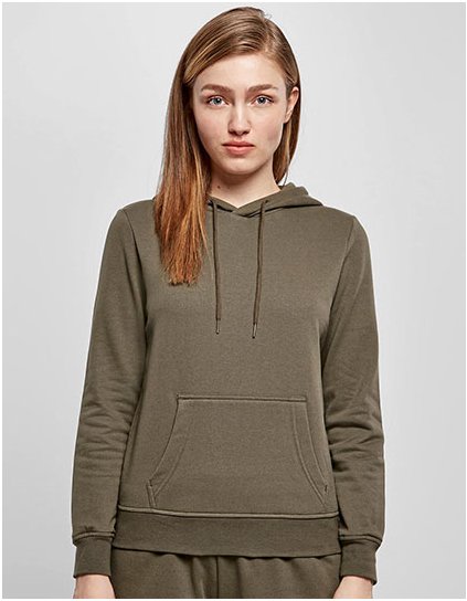Dámská basic  mikina s kapucí (Barva Black, Velikost S)