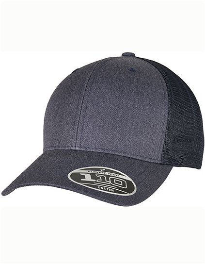 Čepice 110 Flexfit Melange Trucker (Barva Heather Navy, Velikost One Size)