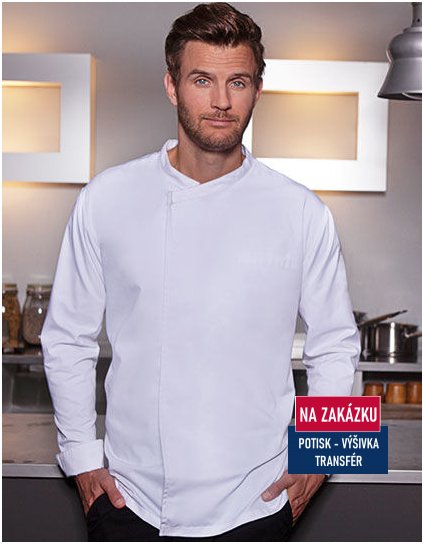 Long-Sleeve Throw-Over Chef Shirt Basic  G_KY121