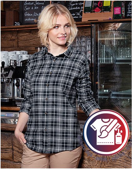 Ladies` Checked Shirt Urban  G_KY125