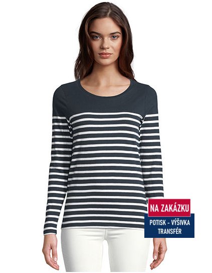 Women´s Long Sleeve Striped T-Shirt Matelot  G_L03100