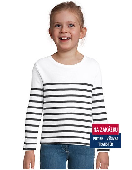 Kids´ Long Sleeve Striped T-Shirt Matelot  G_L03101