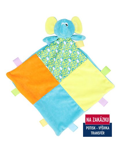 Baby Multi Coloured Comforter with Rattle  G_MM701