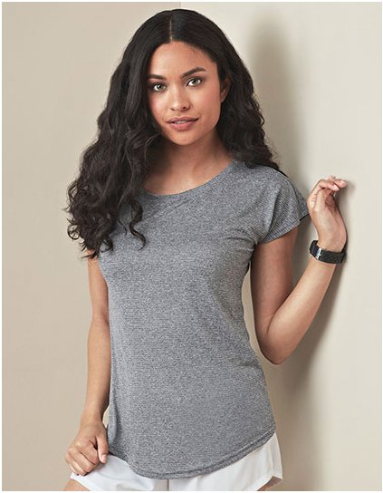 Recyklovaný Sports- Tričko Move Women (Barva Grey Heather, Velikost S)