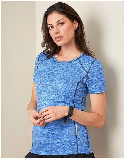 Recyklovaný Sports- Tričko Reflect Women (Barva Grey Heather, Velikost S)