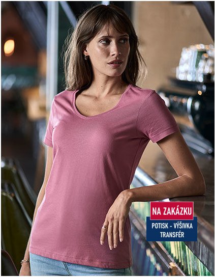 Womens Luxury V-Neck Tee  G_TJ5005