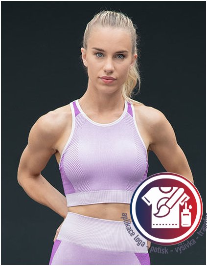 Ladies' Seamless Panelled Crop Top  G_TL351