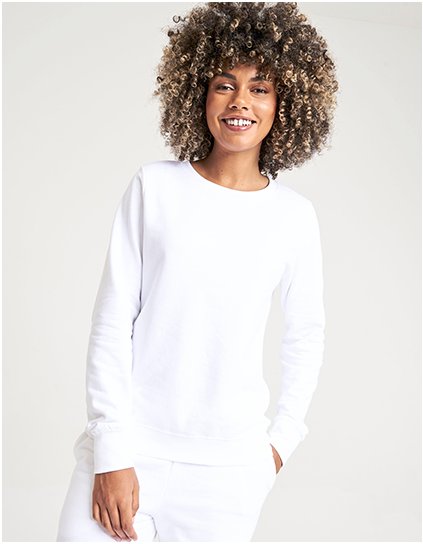 Dámské  AWDis Sweat (Barva Arctic White, Velikost XS)