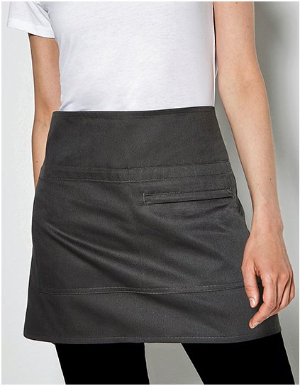 Krátká zástěra Superwash® 60º Bar Unisex (Barva White, Velikost 38 x 69 cm)