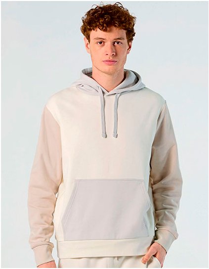 Unisex mikina Collins s kapucí (Barva Creamy Blue, Velikost XS)
