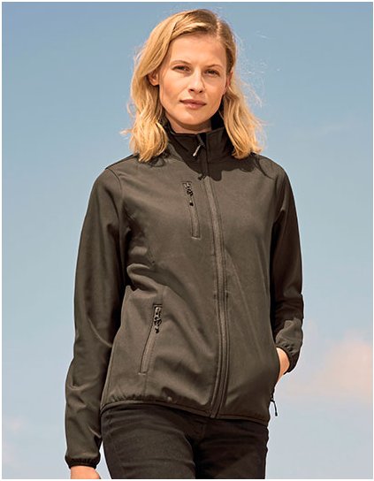 Dámská softshellová bunda Falcon na zip (Barva Black, Velikost S)