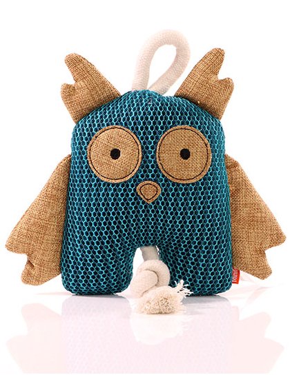 Plyšová hračka MiniFeet® Dog Toy Owl (Barva Blue, Velikost One Size)