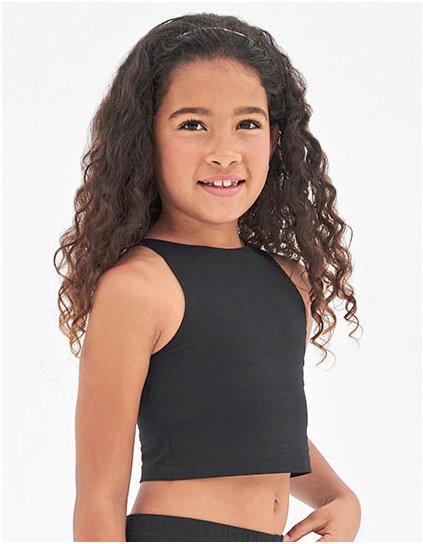 Dětský Cropped Top (Barva Black, Velikost 5-6 years)