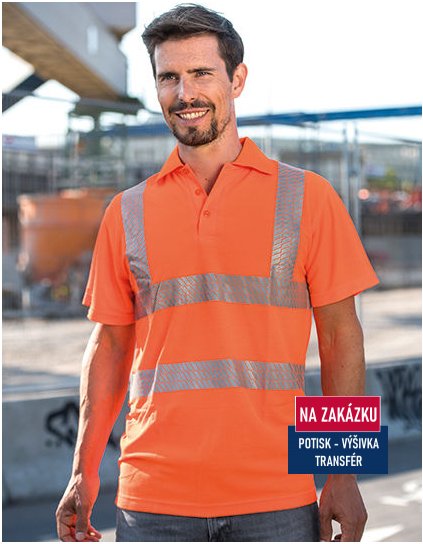 Hi-Viz Broken Reflective Polo Shirt EN ISO 20471