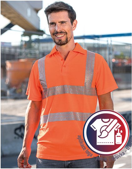 Hi-Viz Broken Reflective Polo Shirt EN ISO 20471