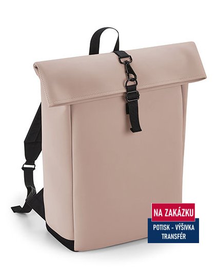 Matte PU Roll-Top Backpack  G_BG335