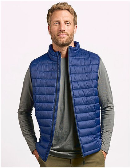 Pánská polstrovaná vesta a (Barva Black, Velikost S)