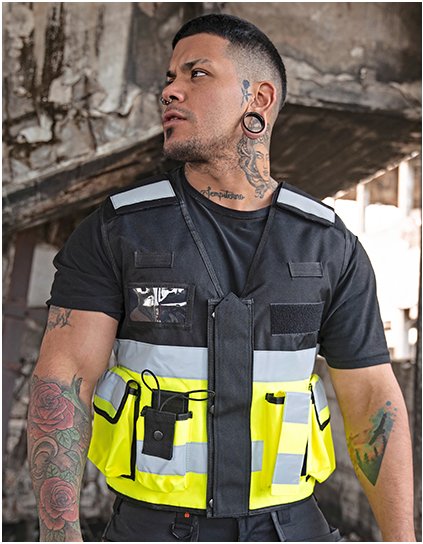 Taktická vesta a Bonn (Barva Signal Yellow, Velikost M/XL)