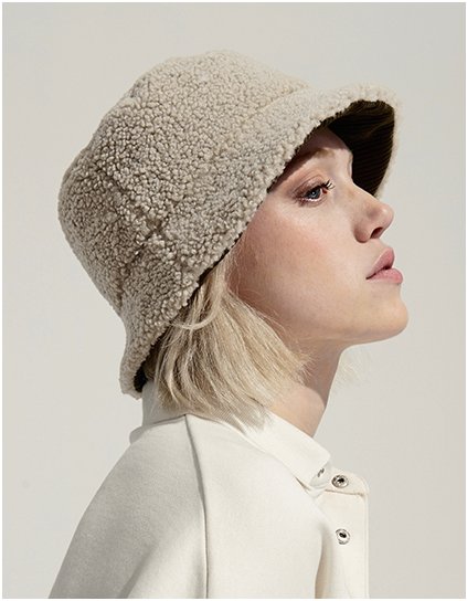 Oboustranný klobouk Sherpa And Velvet Bucket Hat (Barva Carbon Grey, Velikost S/M)