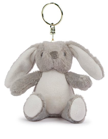 Přívěšek na klíče zajíček (Barva Grey, Velikost XS)