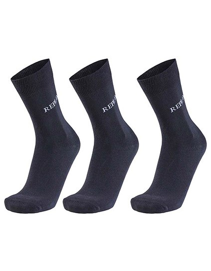 Ponožky pro volný čas (3 páry Banderole) (Barva Black, Velikost 35/38)