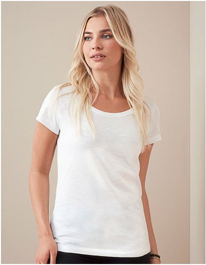 Sharon Slub Crew Krk ženy (Barva White, Velikost XL)