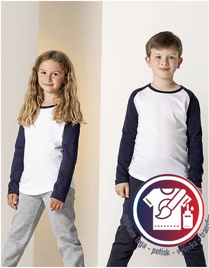 Kids´ Long Sleeved Baseball T  G_SM271