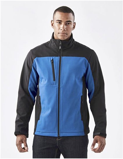 Pánská softshellová bunda Cascades (Barva Azure Blue, Velikost S)