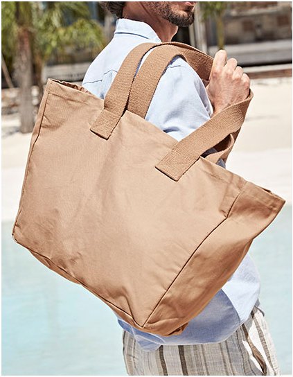 Každodenní plátěná taška (Barva Black, Velikost 43 x 34,5 x 13,5 cm)