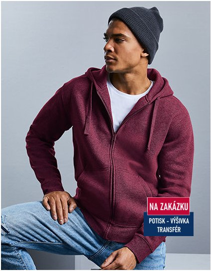 Men´s Authentic Melange Zipped Hood Sweat  G_Z263M